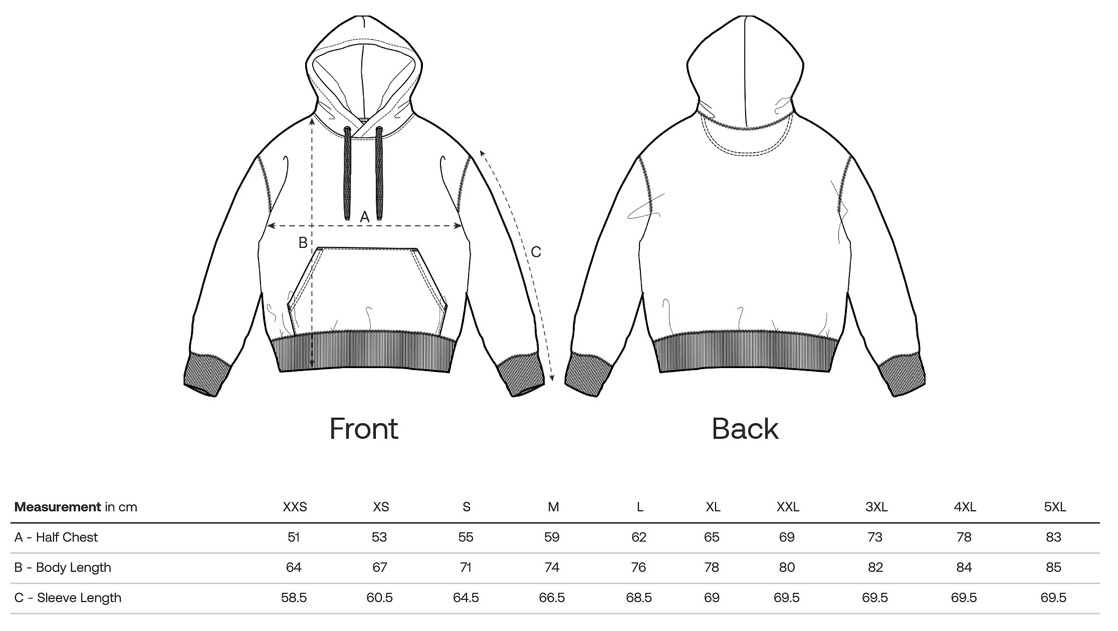 Hoodie/Kapuzenpullover unsisex – Bild 5